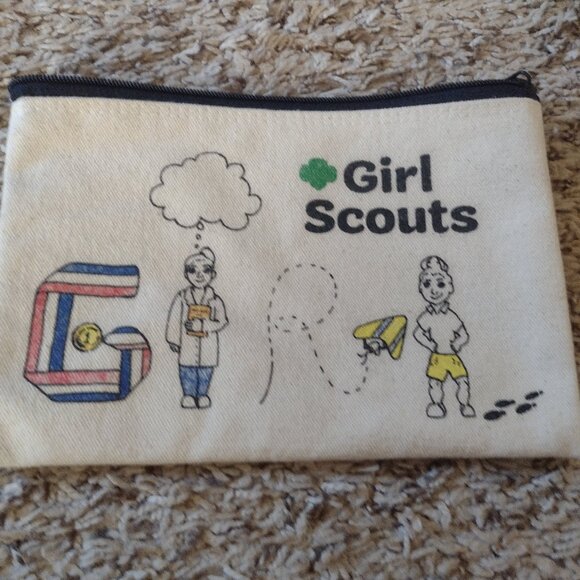 Girl Scouts canvas pencil case - Bundle and save! - Picture 1 of 3